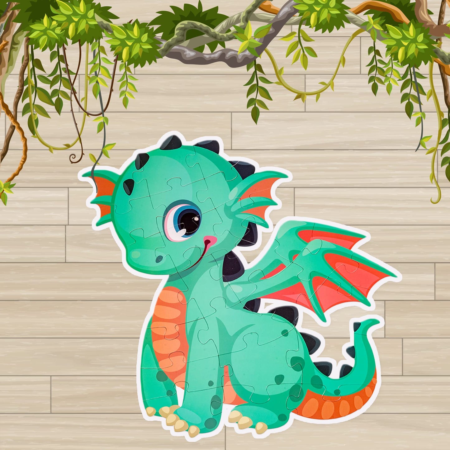 Ratna's My First Big Puzzle Dinosaur 25 Pieces Jigsaw Puzzle for Kids | A Perfect Jumbo Jigsaw Floor Puzzle for Little Hands