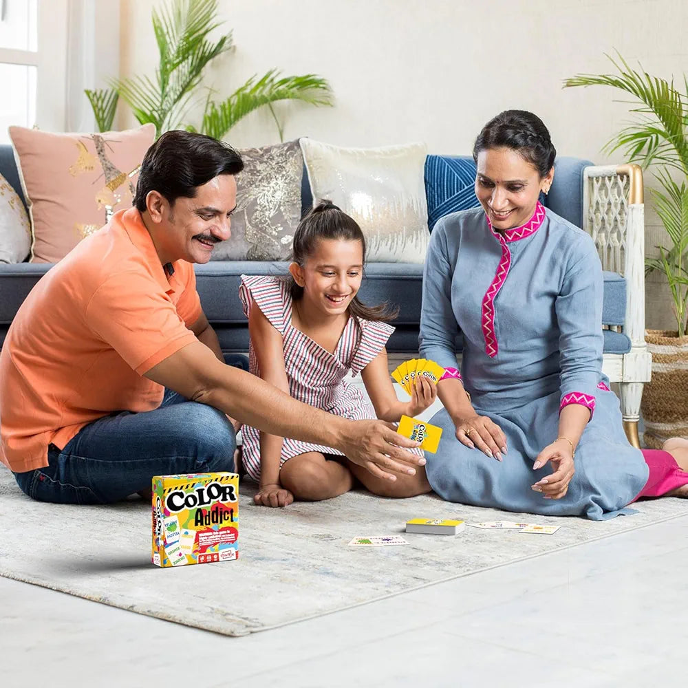 Shuffle Color Addict Card Game - 110 Colourful Cards For 2-6 Players, Great Gift For Kids Ages 7+