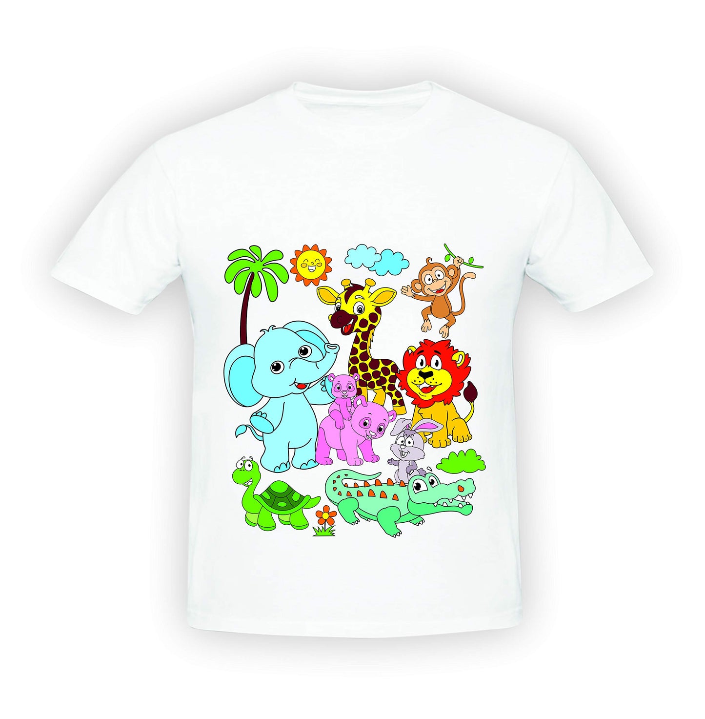 Ratna's Paint Your T-Shirt A Perfect Art and Craft kit for Kids (Jungle)