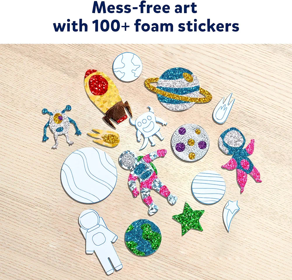 Skillmatics Art & Craft Activity - Foil Fun Space, No Mess Art for Kids, Craft Kits & Supplies, DIY Creative Activity, Gifts