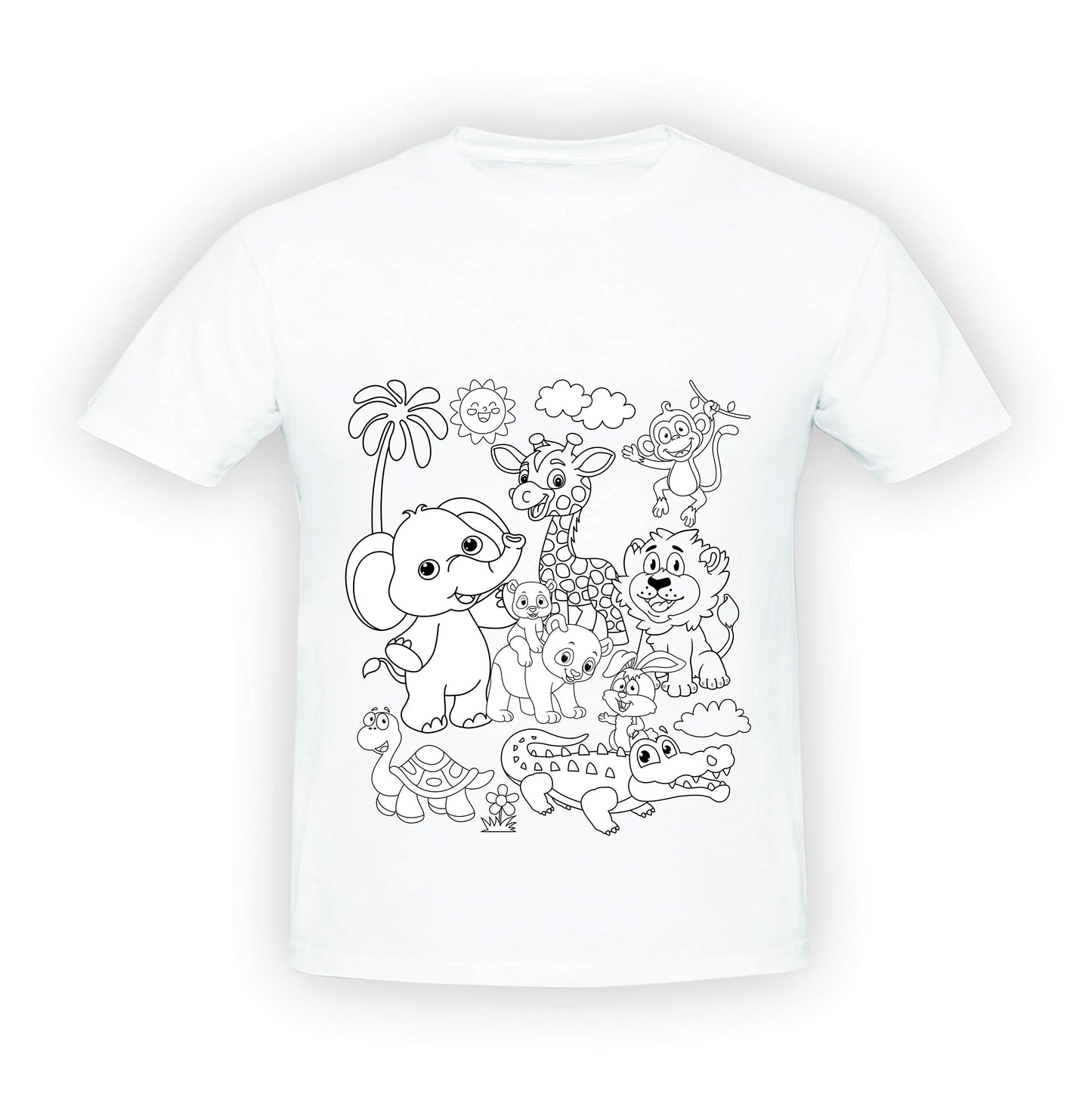 Ratna's Paint Your T-Shirt A Perfect Art and Craft kit for Kids (Jungle)