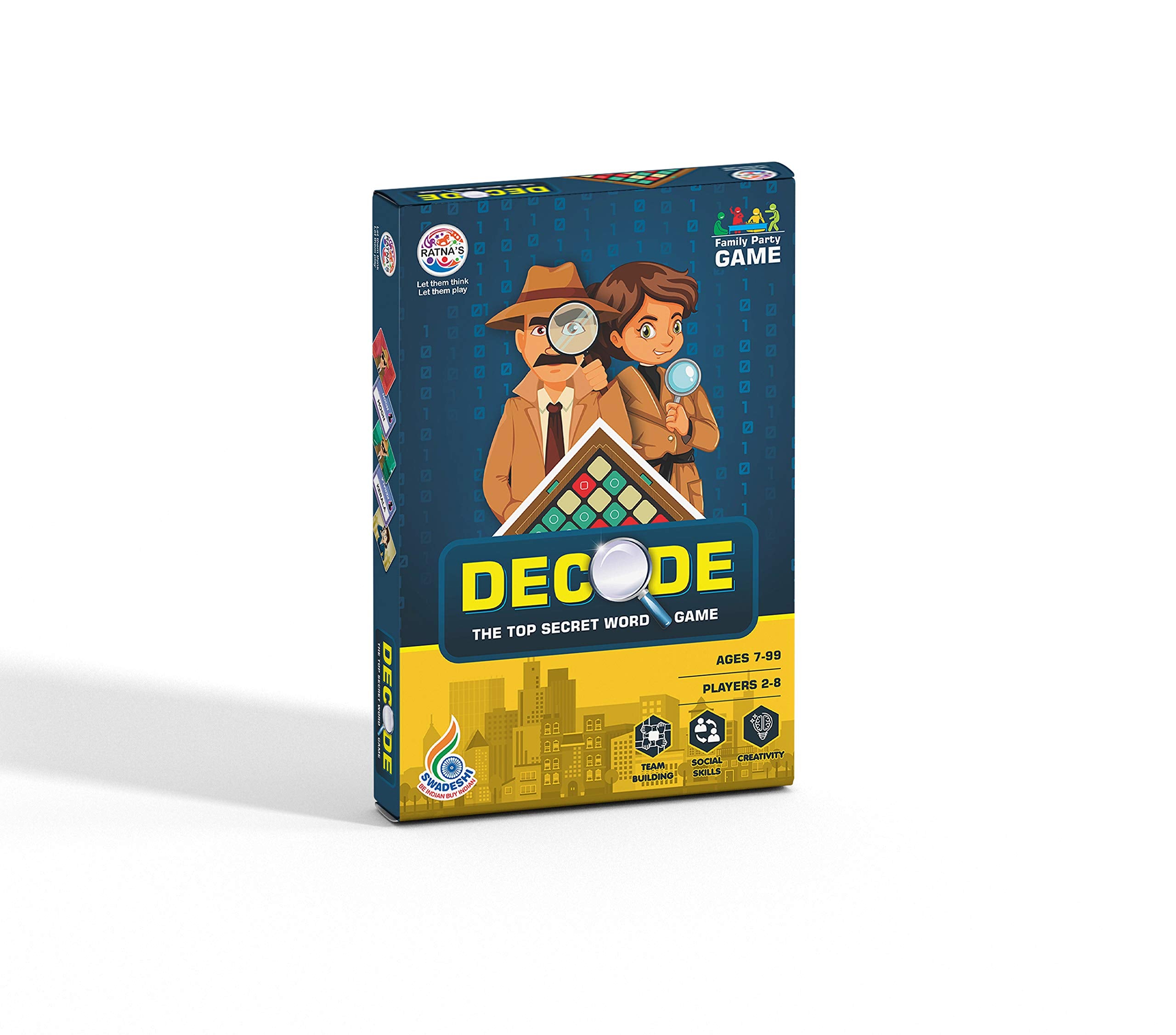 Ratna's Decode The TOP Secret Word Board Game for Ages 7 and Above | D ...