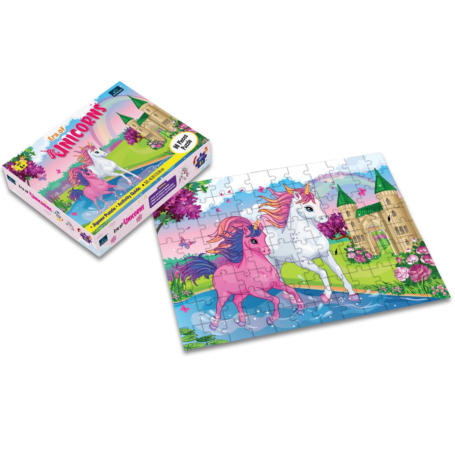 Book Ford Era Of Unicorn Jigsaw Puzzle for Kids
