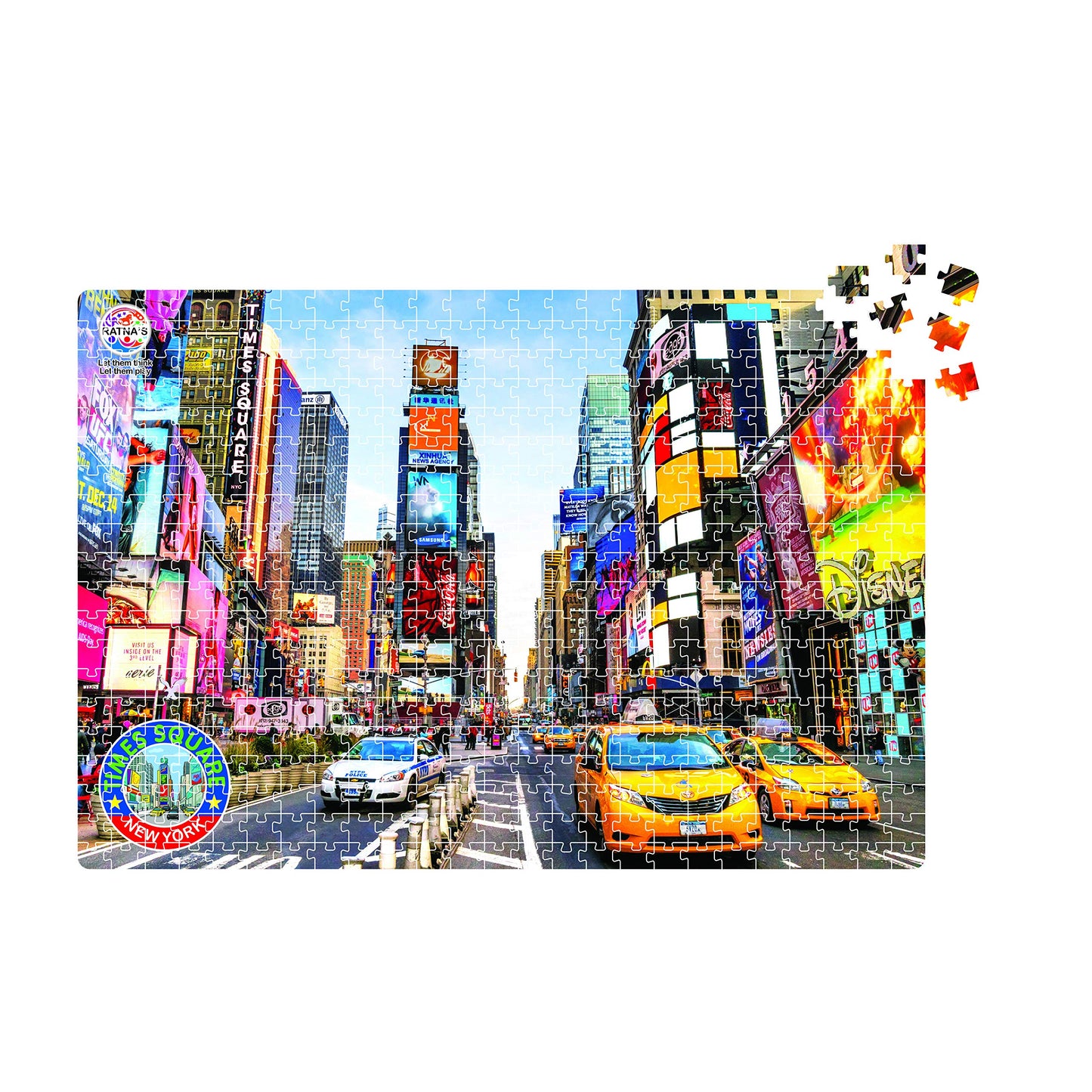 Ratna's New York Times Square 500 Pieces Jumbo Floor Jigsaw Puzzle (Size: 98 cm * 67 cm)