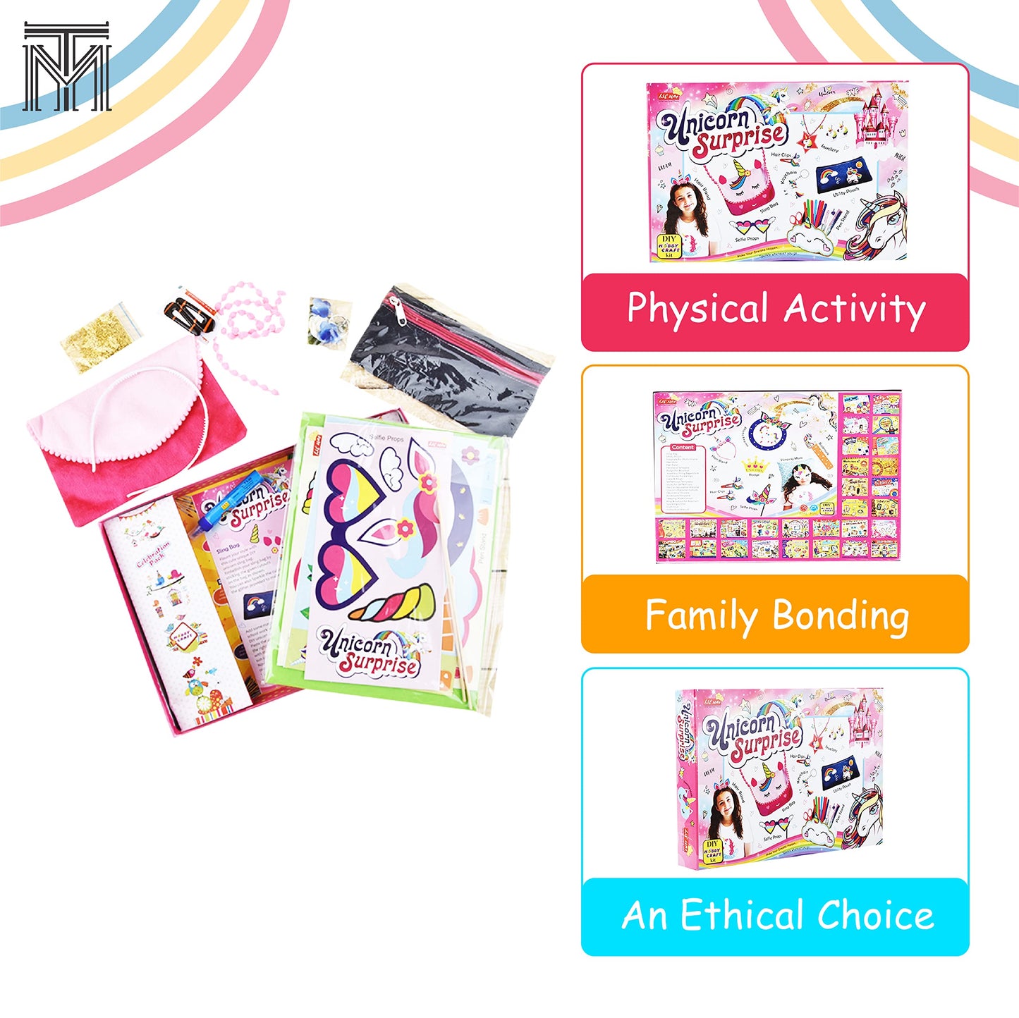 Lil' Star Unicorn Surprise Theme- DIY- Art and Craft Kit for Girls 6+ Age/Enhance Imaginary & Creative Skills
