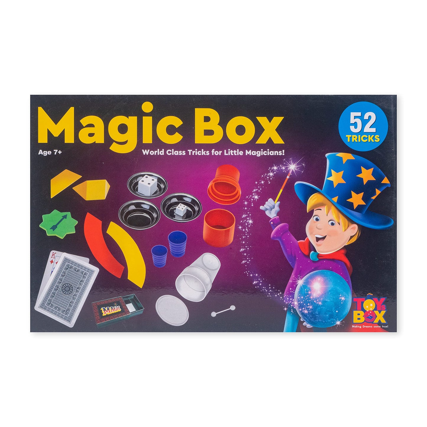 Toysbox Magic Box 52 Tricks for Kids Magic Tricks Party Game Fun Gag Toy, Birthday Present Toy