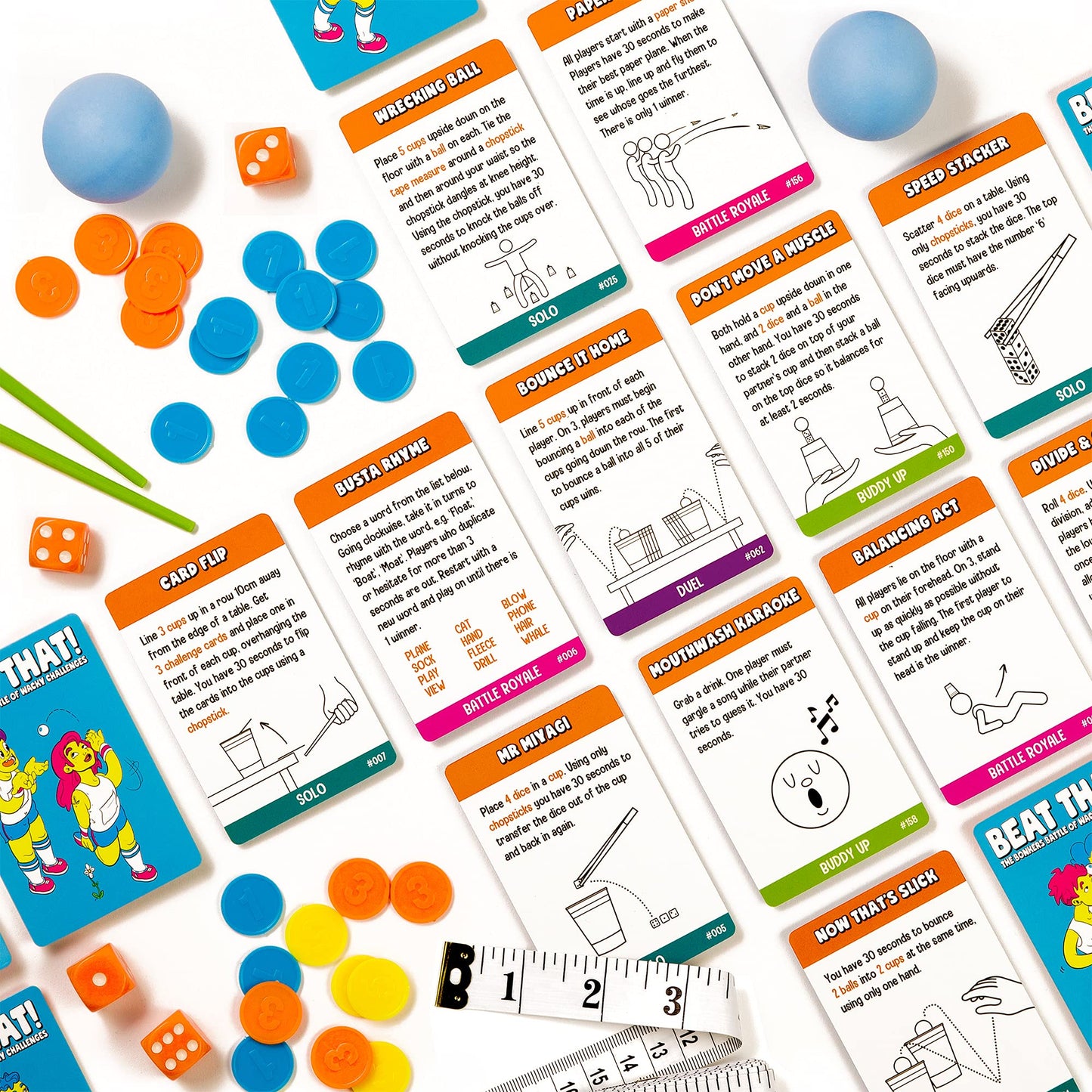 Beat That! - The Bonkers Battle of Wacky Challenges Family Party Game for Kids & Adults