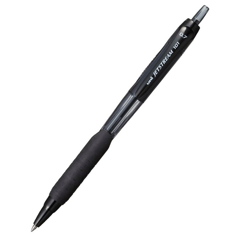 Uniball SXN-101 C Jetstream Roller Ball Pen (0.7mm, Black Body, Black Ink)