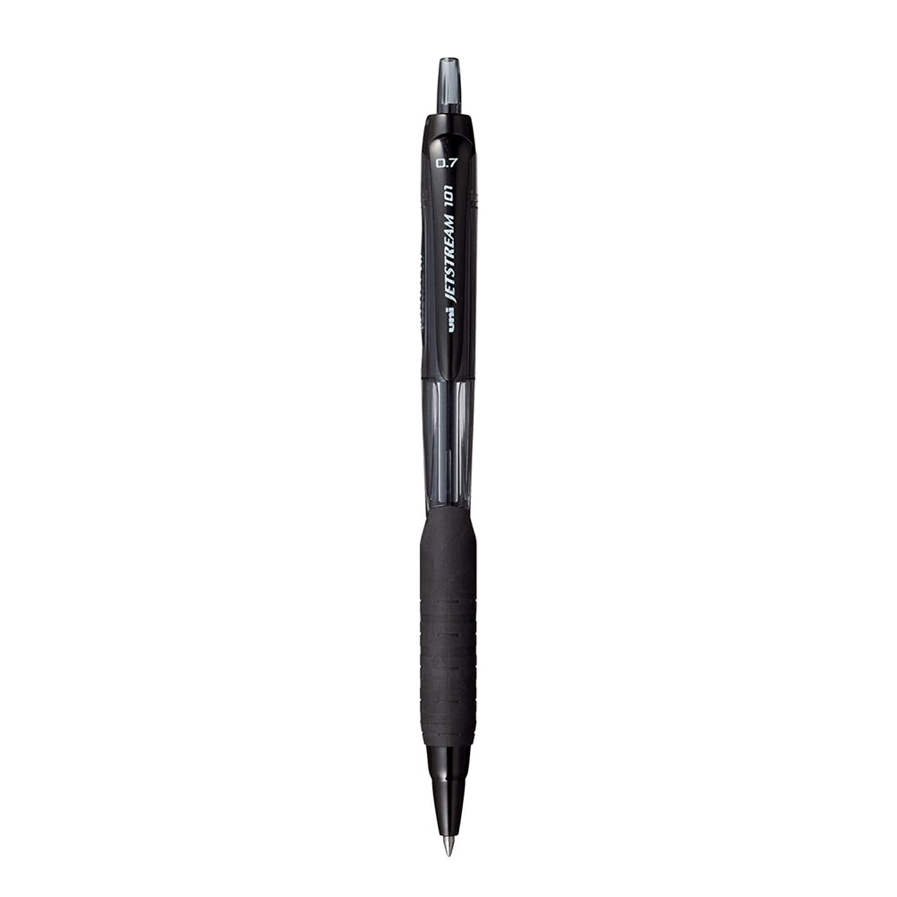 Uniball SXN-101 C Jetstream Roller Ball Pen (0.7mm, Black Body, Black Ink)