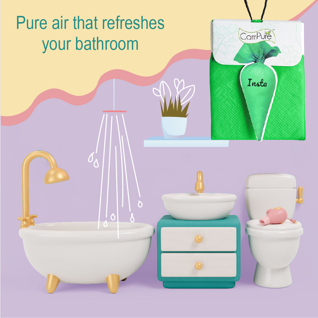 CamPure Camphor Insta Cone (Jasmine) -100% Organic | Air Freshener for Car, Wardrobe, Office Cabin's, Drawers, Travel Bag & Bathroom