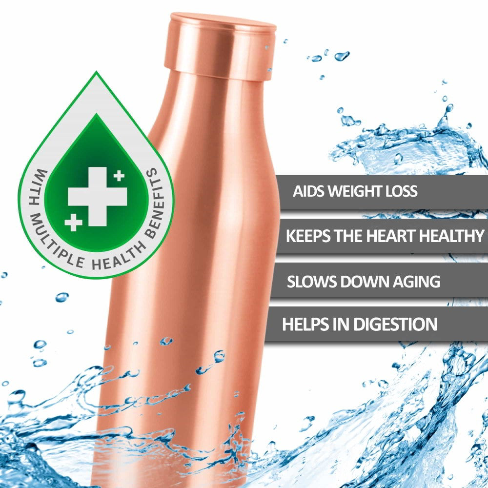 Milton Copper Charge 1000 Water Bottle, 930 ml, 1 Piece, Copper | 100% Leak Proof | Office Bottle | Gym Bottle | Yoga Bottle | Home | Kitchen | Hiking | Treking Bottle | Travel Bottle