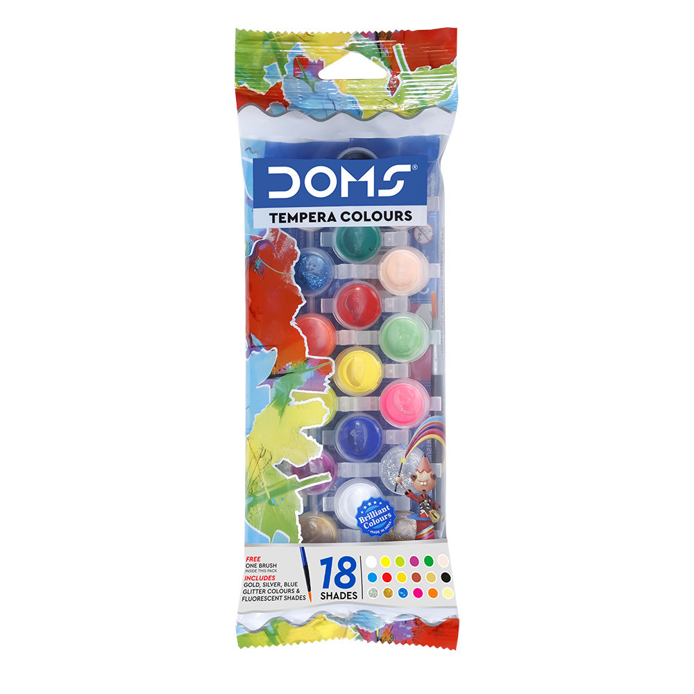 Doms Tempera Colour 18 Shades