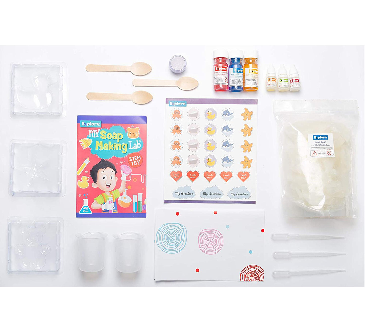 Explore My Soap Making Lab Science Learning & Educational DIY Activity Kit for Kids, STEM Learner Kit for Education and Creativity