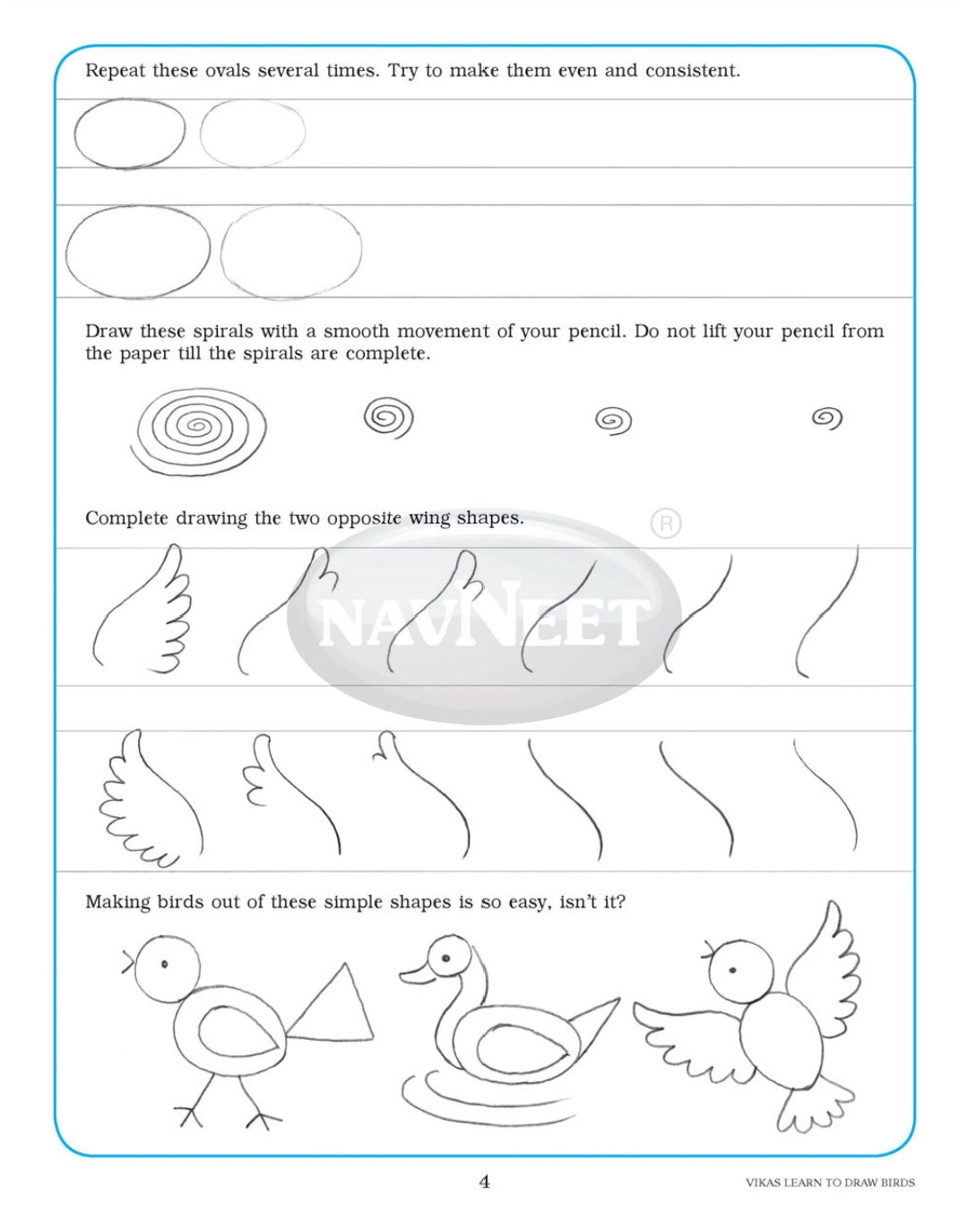 Navneet Vikas Learn To Draw Birds
