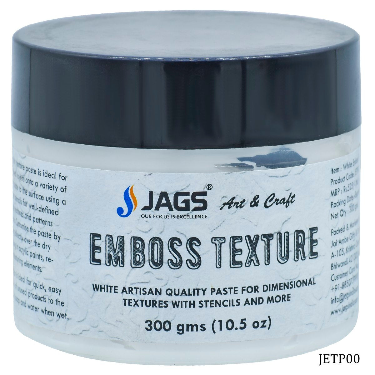 Jags Emboss Texture Paste 300 Grams