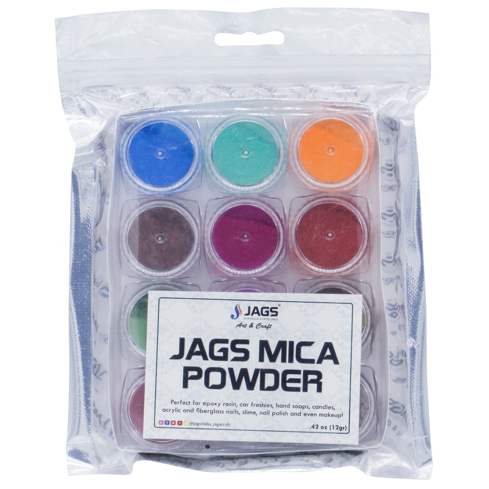 Jags Mica Powder Multi Pack of 12 Each Shades