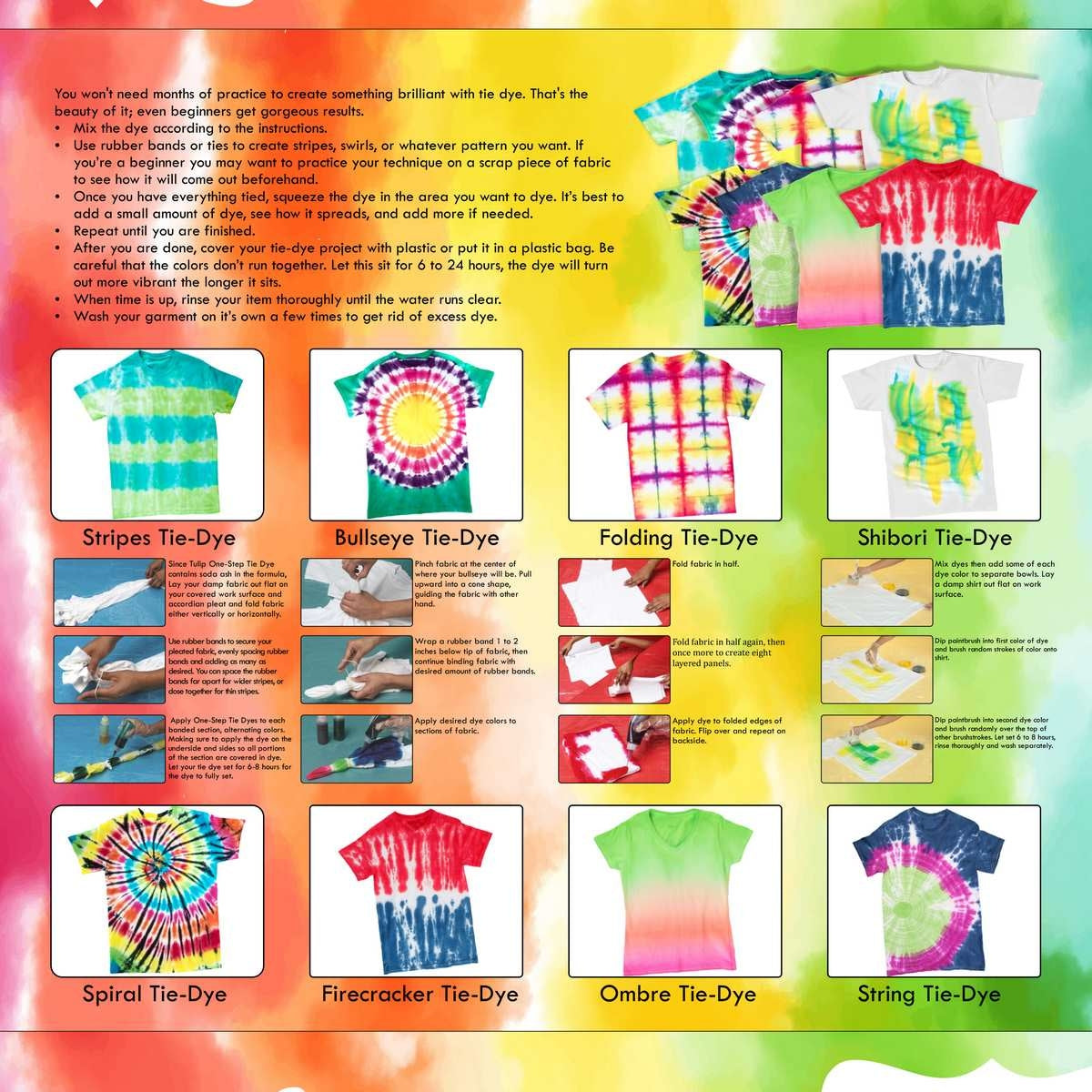 Jags Tie & Dye Kit (Pack of 3 Colors) 1 Eco Fluorescent Yellow Green UV Glow - 50 ml - 2 Mask and 1 T shirt Free