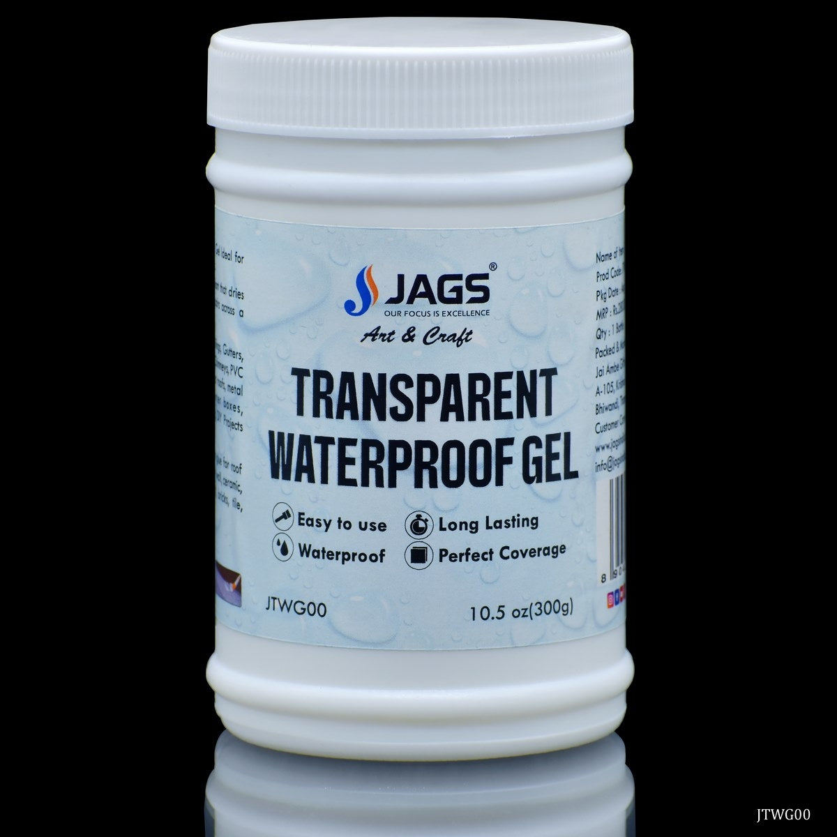 Jags Transparent Waterproof Gel 300 Grams