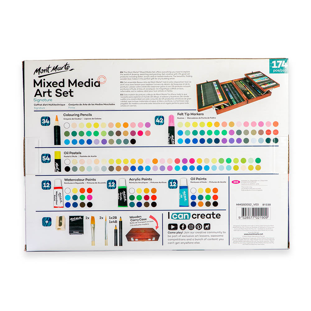 Mont Marte Mixed Media Art Set Signature 174pc