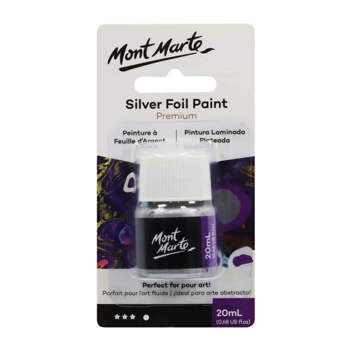 Mont Marte Premium Foil Paint
Silver - 20 ml