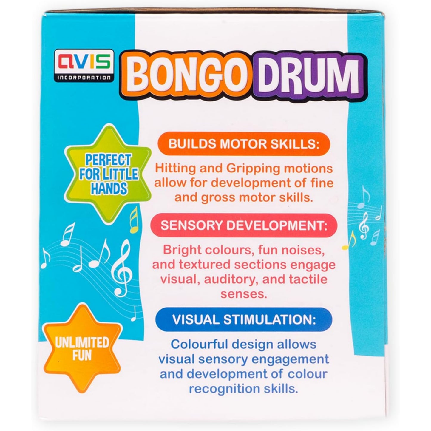 Avis Musical Instrument Bongo Drum for Kids