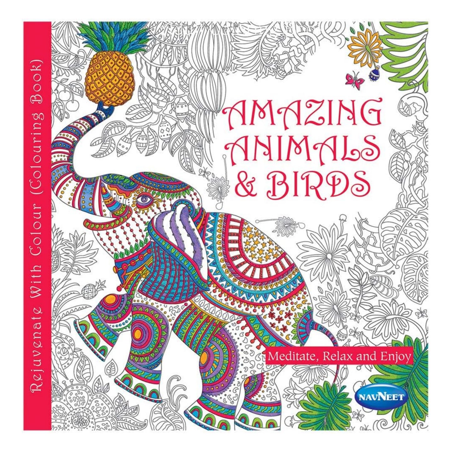 Navneet Adult Colouring Book - Amazing Animals And Birds