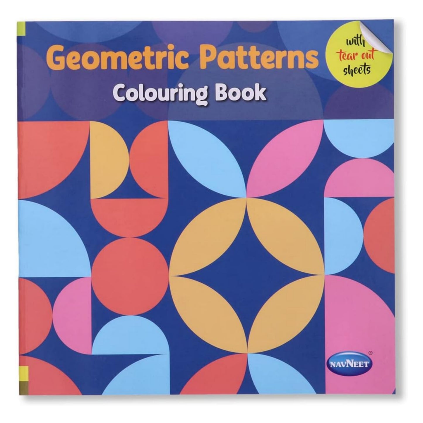 Navneet Geometric Pattern Colouring Book for Beginners and Adults