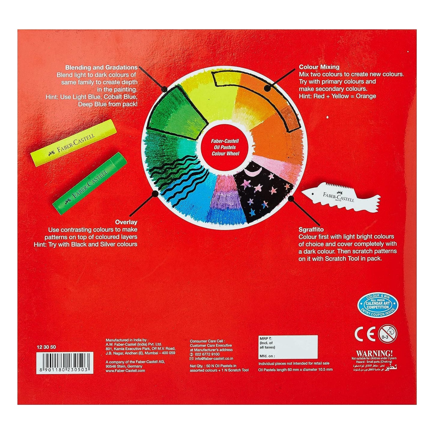 Faber-Castell Oil Pastels Pack Of 50