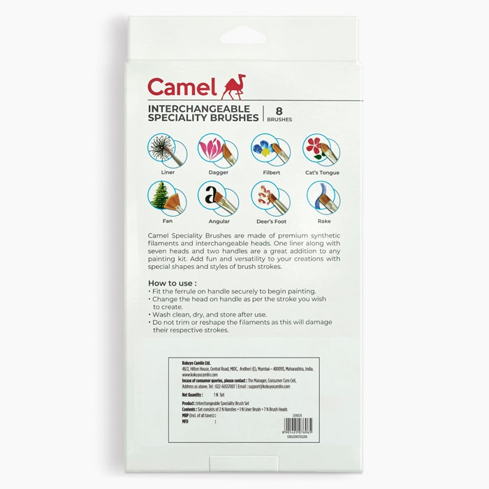 Camel Interchangeable Speciality Brushes