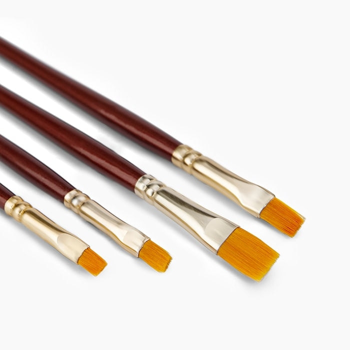 Camlin Camel Synthetic Gold Brushes Flat - Series 67