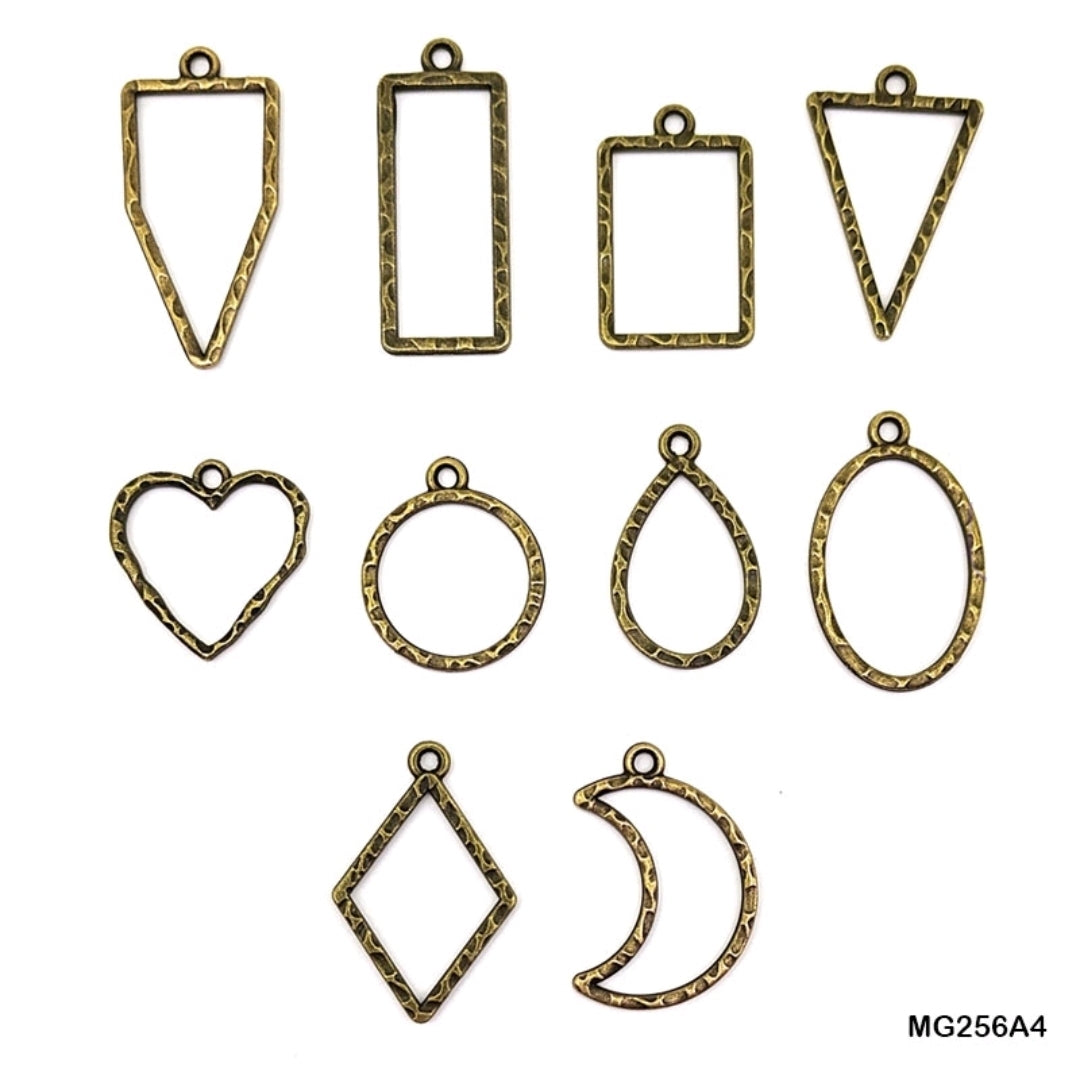 Bezels Single Shape Set Copper - 5 Pcs