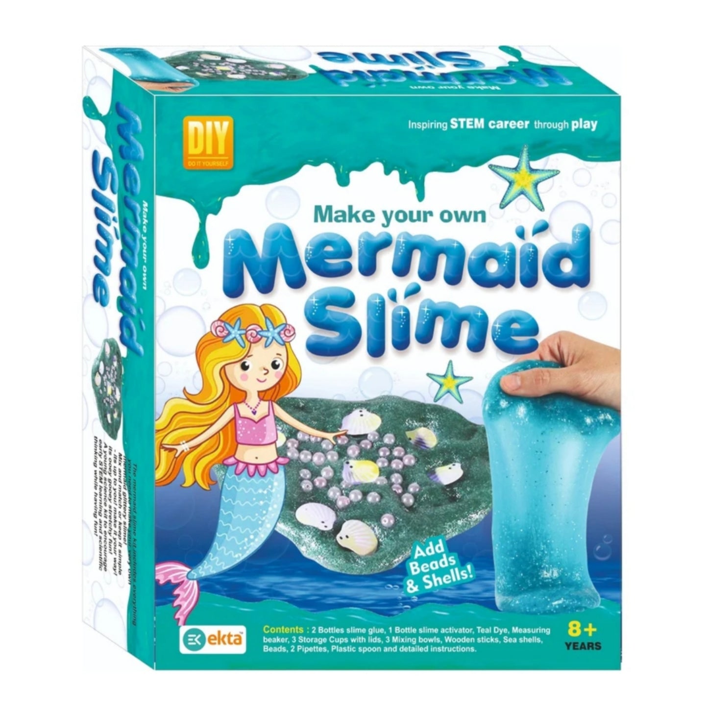 Ekta Make Your Own Mermaid Slime Kit for Kids | DIY Slime Making Activity Kit
