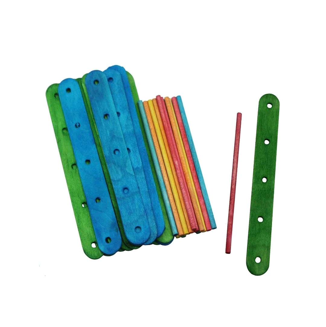 Ice Cream Stick With Hole Coloured
