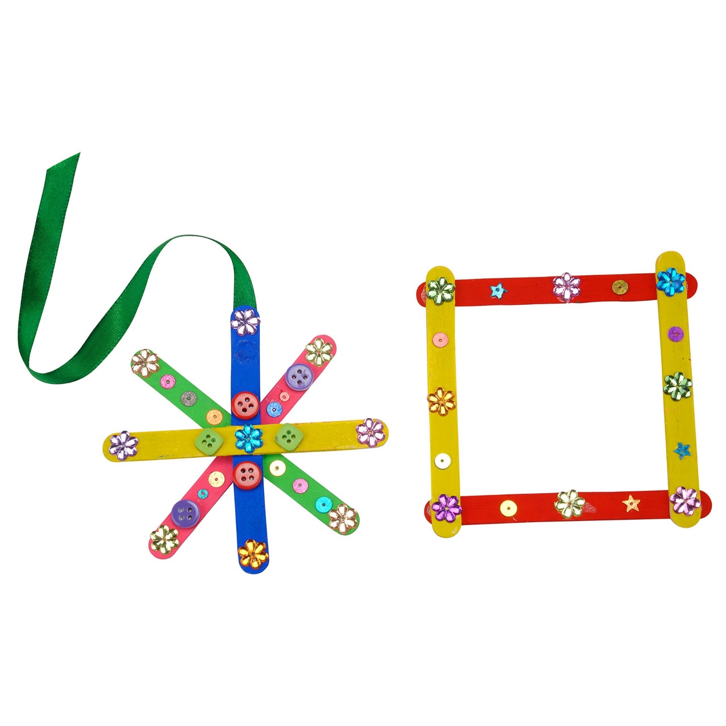 Happy Kidz Creative Candy Craft Hobby Kit | Learn Creativity, Art and Craft, Best Out of Waste with Ice-Cream Sticks Game for Kids | Do it Yourself DIY Craft and Activity Kit for Boy and Girls