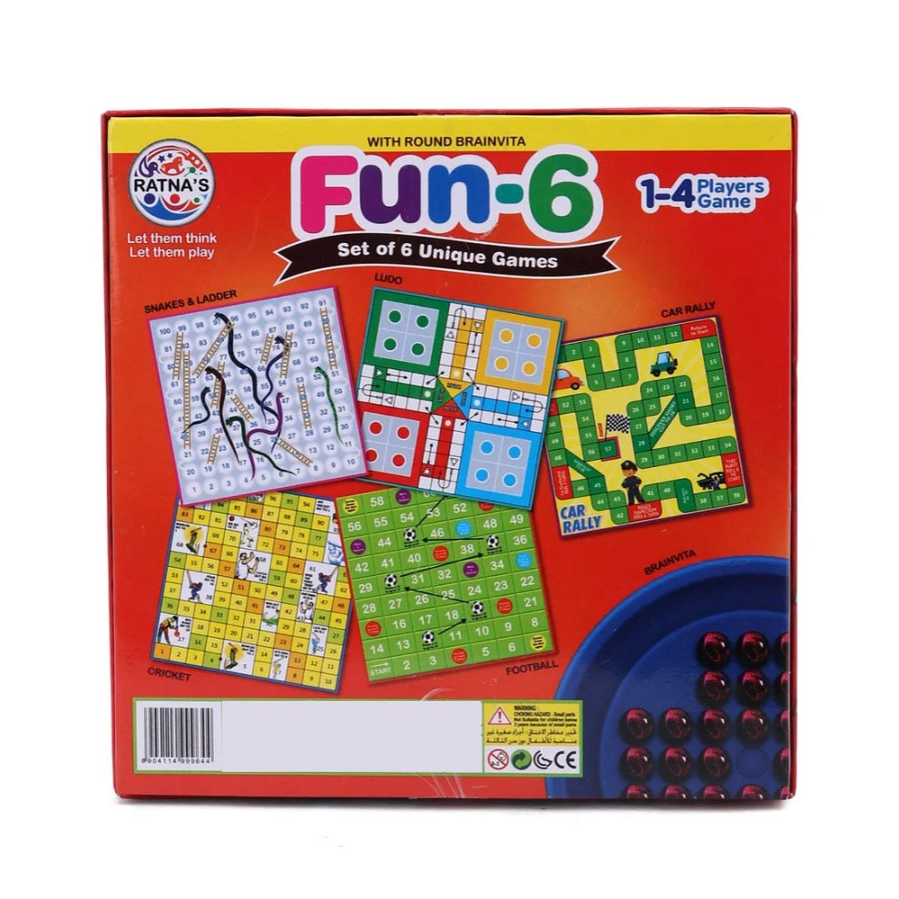 Ratna's Fun 6 - Set of 6 Unique Games