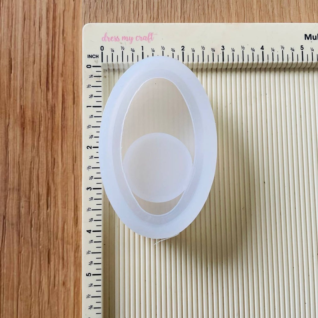 Silicone Mould Oval Tea light Holder Candle