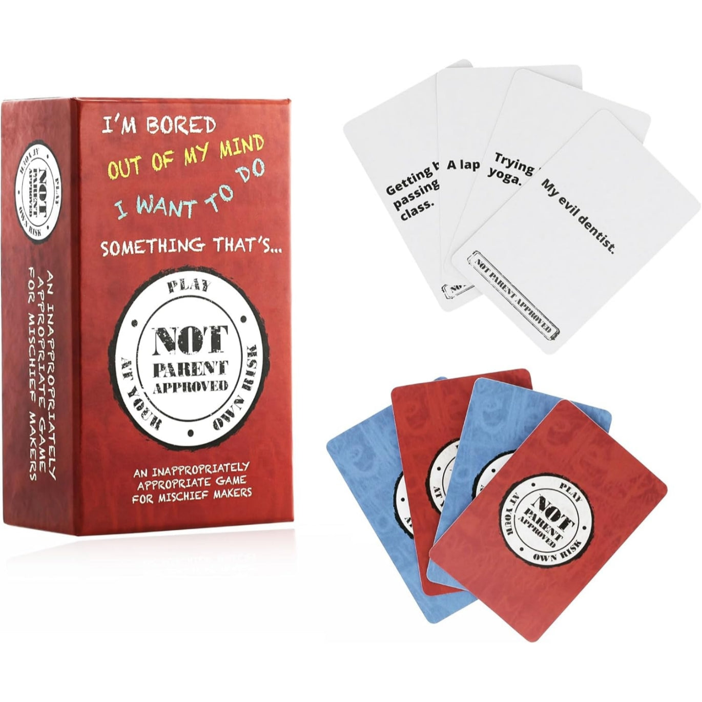 Not Parent Approved - The Hilarious Family Game Night Card Game for Kids, Teens & Tweens, The Perfect Funny Christmas & Birthday Gift for Boys & Girls