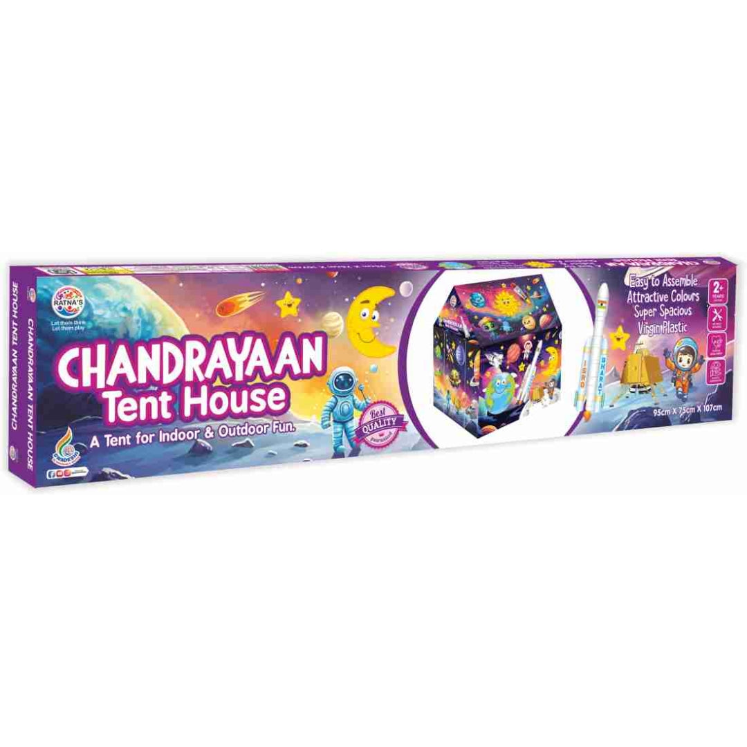 Ratna's Play Tent House Jumbo Size, Light Weight for Kids 3-10 Years Girls and Boys (Chandrayaan)