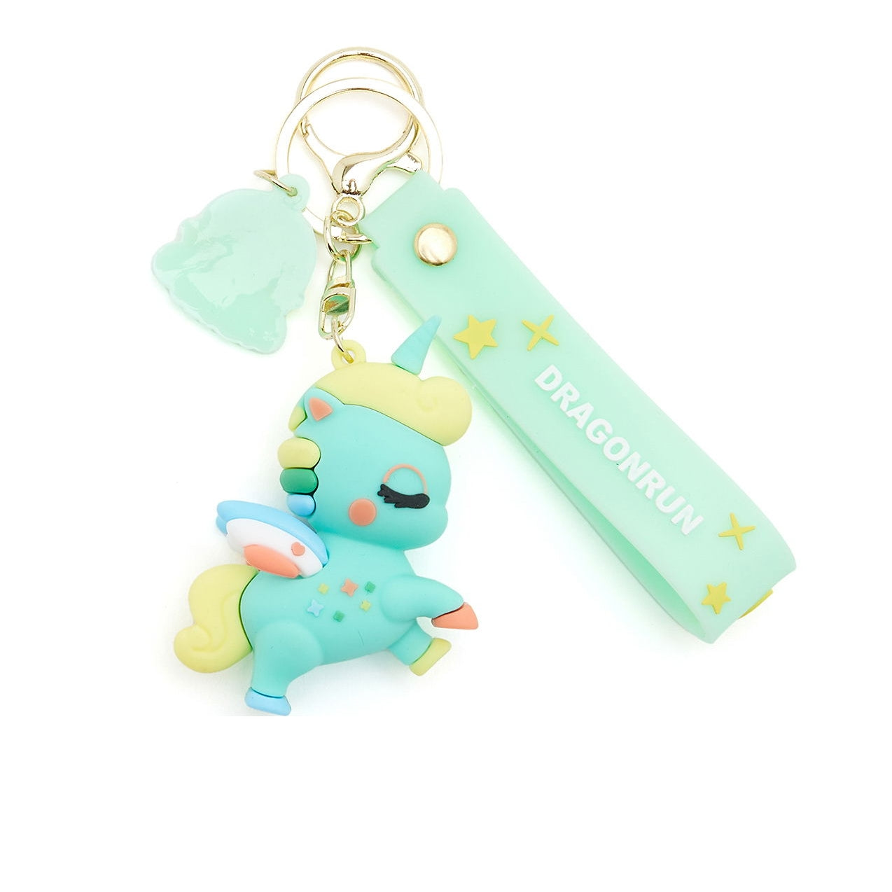 Unicorn Cartoon 3D Silicone High -Quality PVC Material Keychain