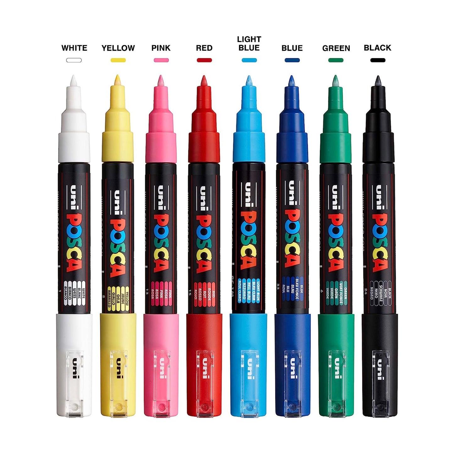 Uniball Posca Ultra Water Based Paint marker PC-1MR Set