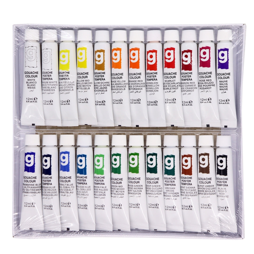 Art Ranger Gouache Poster Tempera Set 24 Shades x 12 ML