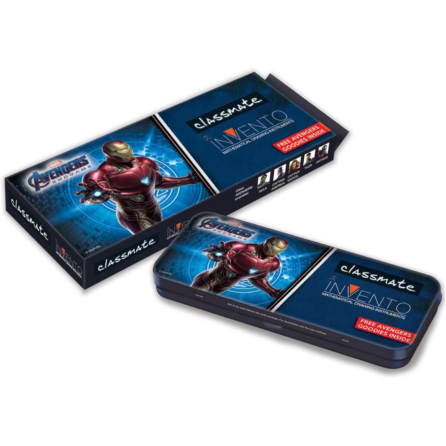 Classmate Invento Geometry Box| Rust Resistant Instruments | Available in your Favourite Avengers Characters