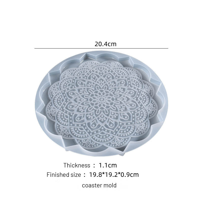 Silicone Mould Mandala Tea Coaster