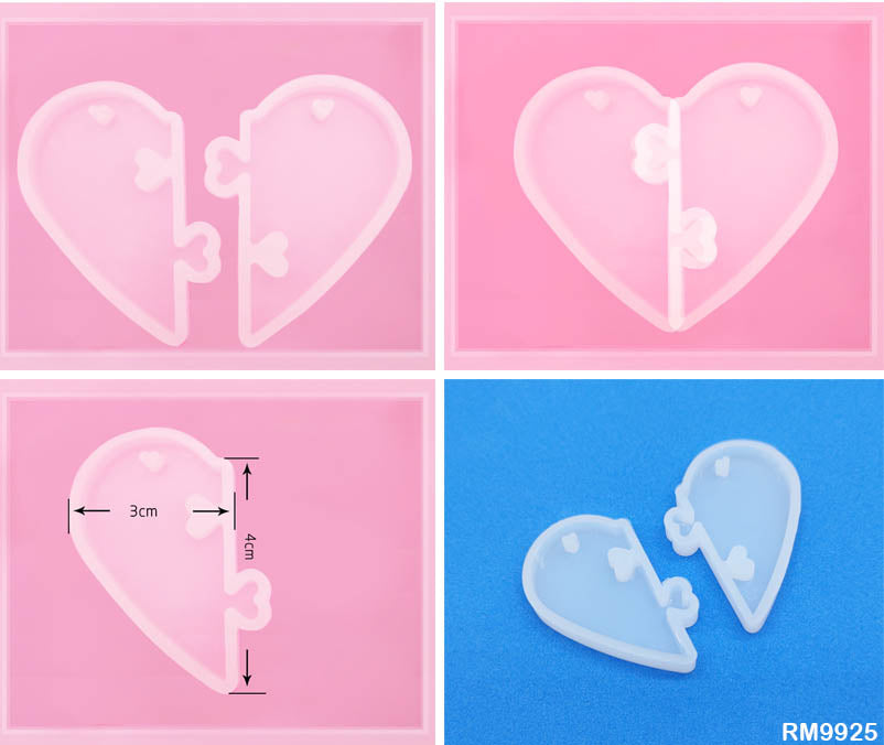 Silicone Mould Heart Puzzle