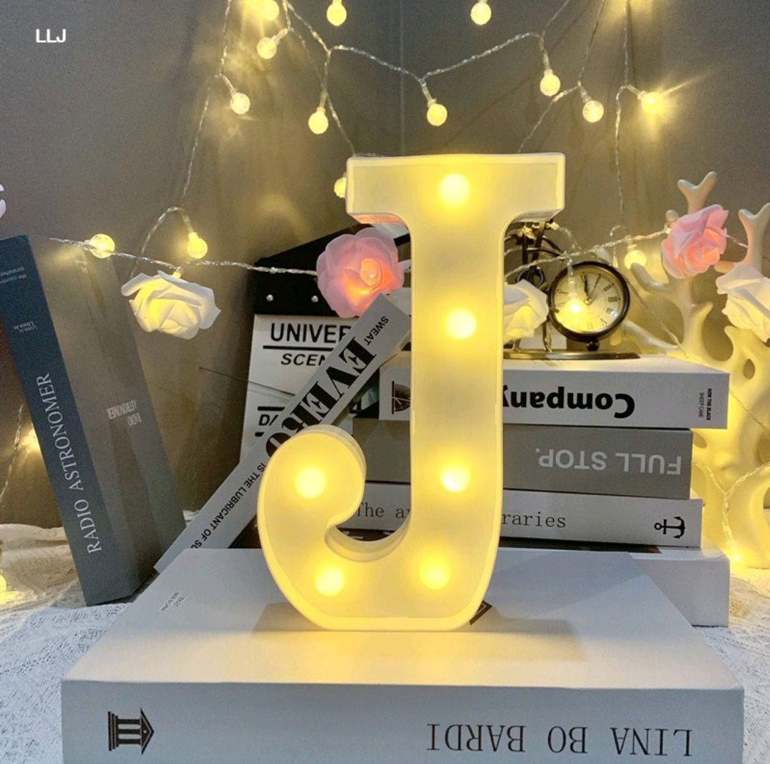Marquee Alphabet Shaped Led Light - Asthetic Decorations Letter Light for Romantic Gift, Diwali Decoration Item, Night Light Lamp and Wall Lamp
