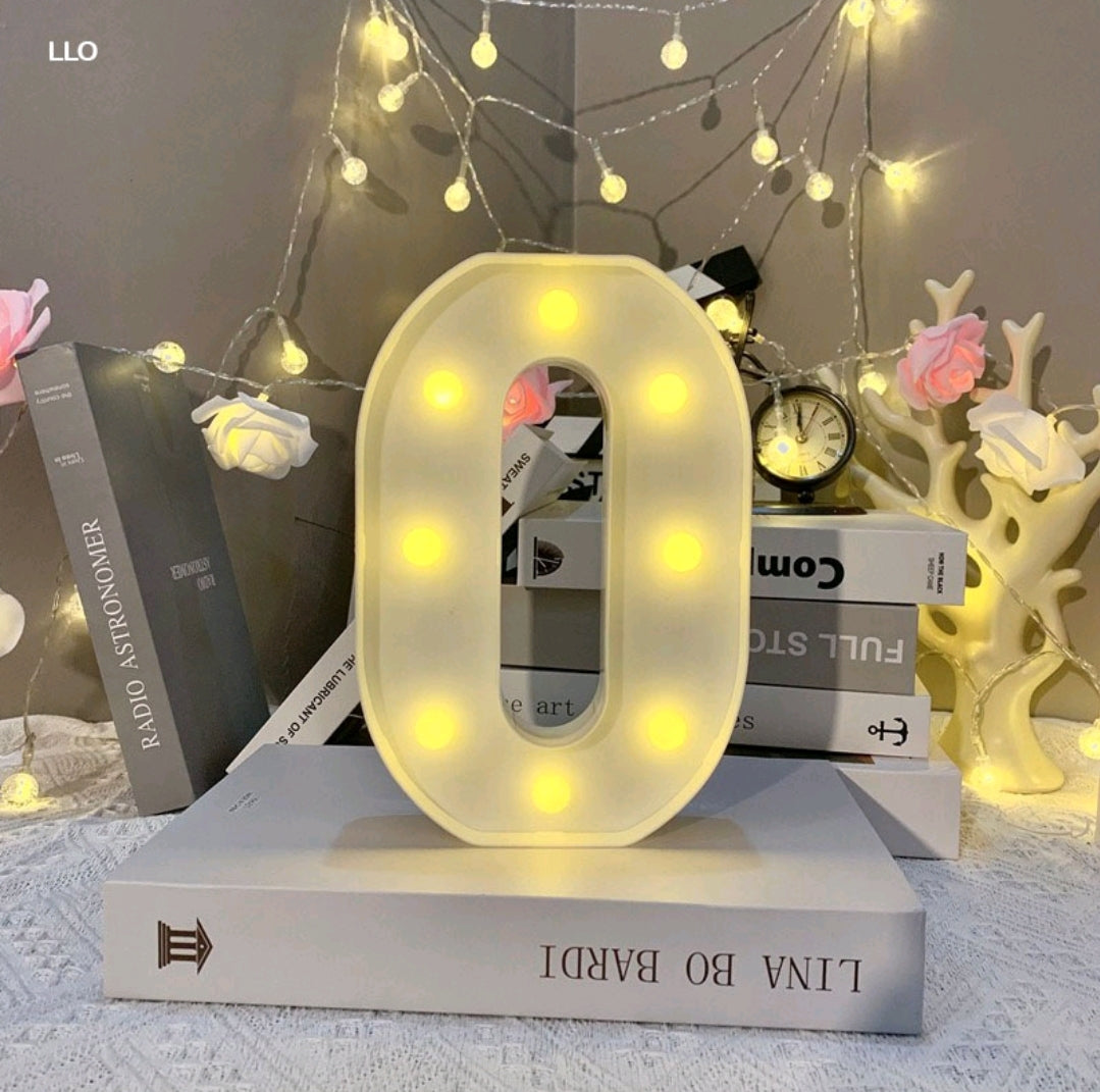 Marquee Alphabet Shaped Led Light - Asthetic Decorations Letter Light for Romantic Gift, Diwali Decoration Item, Night Light Lamp and Wall Lamp