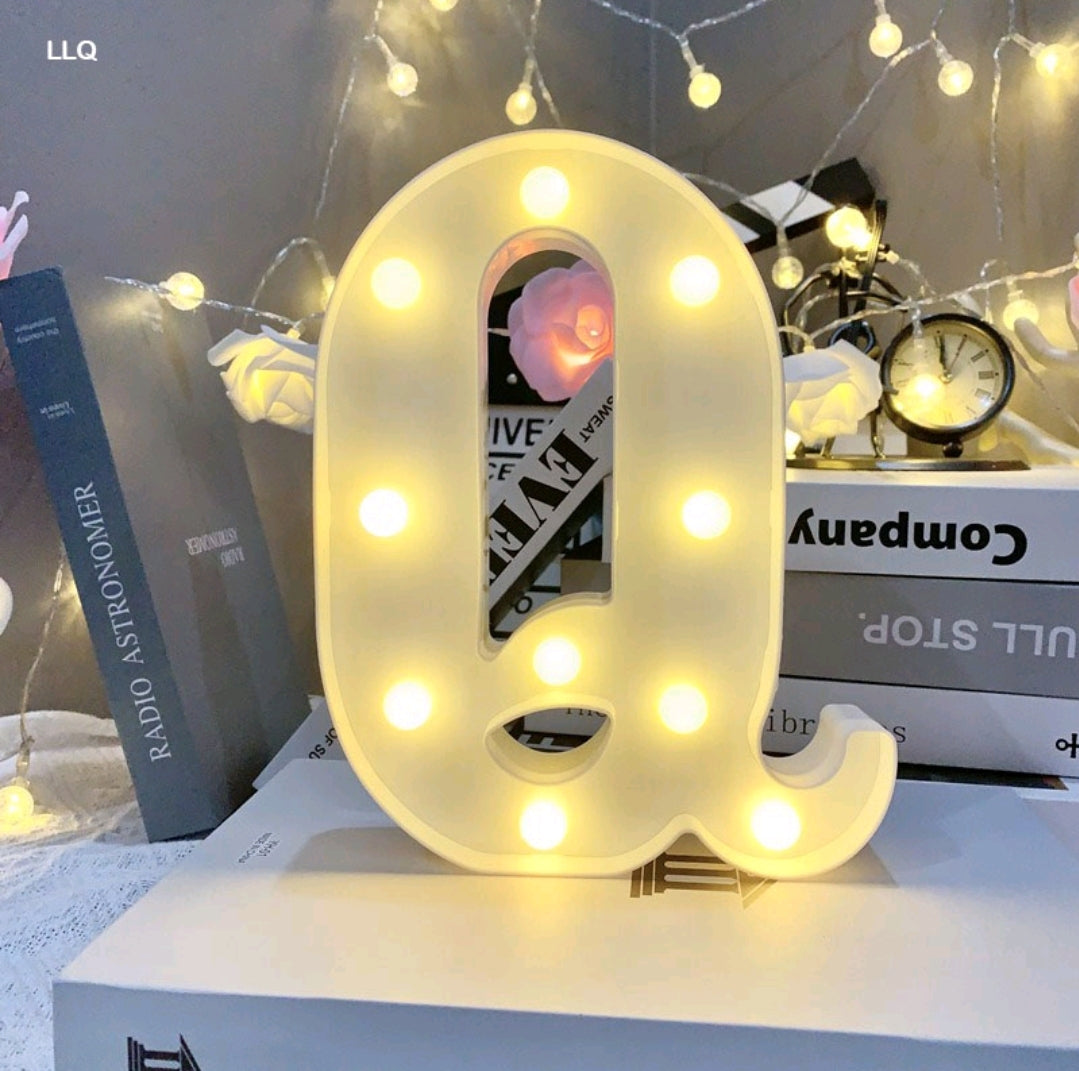 Marquee Alphabet Shaped Led Light - Asthetic Decorations Letter Light for Romantic Gift, Diwali Decoration Item, Night Light Lamp and Wall Lamp