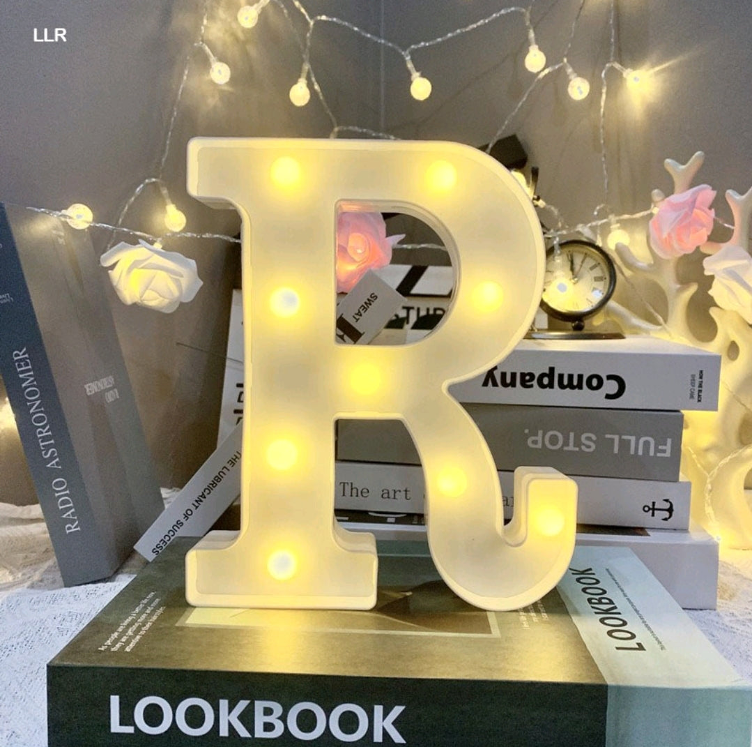 Marquee Alphabet Shaped Led Light - Asthetic Decorations Letter Light for Romantic Gift, Diwali Decoration Item, Night Light Lamp and Wall Lamp