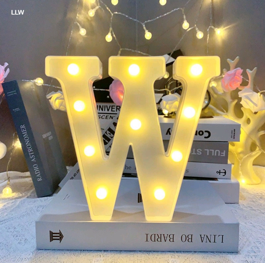 Marquee Alphabet Shaped Led Light - Asthetic Decorations Letter Light for Romantic Gift, Diwali Decoration Item, Night Light Lamp and Wall Lamp