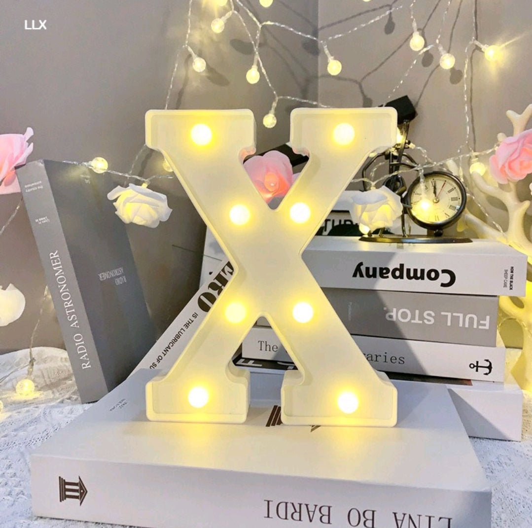 Marquee Alphabet Shaped Led Light - Asthetic Decorations Letter Light for Romantic Gift, Diwali Decoration Item, Night Light Lamp and Wall Lamp